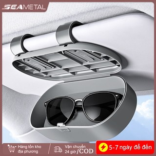 Hộp đựng kính râm ô tô SEAMETAL Tấm che nắng đa năng Chống trầy xước Tự động tổ chức Giá đỡ kính ô tô Lái xe đường bộ