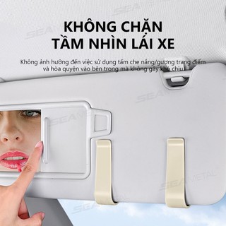 Hộp đựng kính râm ô tô SEAMETAL Tấm che nắng đa năng Chống trầy xước Tự động tổ chức Giá đỡ kính ô tô Lái xe đường bộ