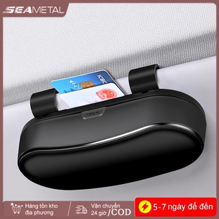 Hộp đựng kính râm ô tô SEAMETAL Tấm che nắng đa năng Chống trầy xước Tự động tổ chức Giá đỡ kính ô tô Lái xe đường bộ