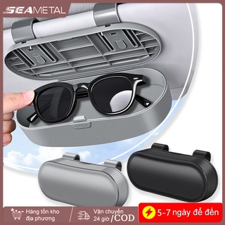 Hộp đựng kính râm ô tô SEAMETAL Tấm che nắng đa năng Chống trầy xước Tự động tổ chức Giá đỡ kính ô tô Lái xe đường bộ