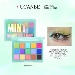 Bảng phấn mắt UCANBE Mint Candy Bright Shimmer Matte Pressed Pigment - 15 sắc thái