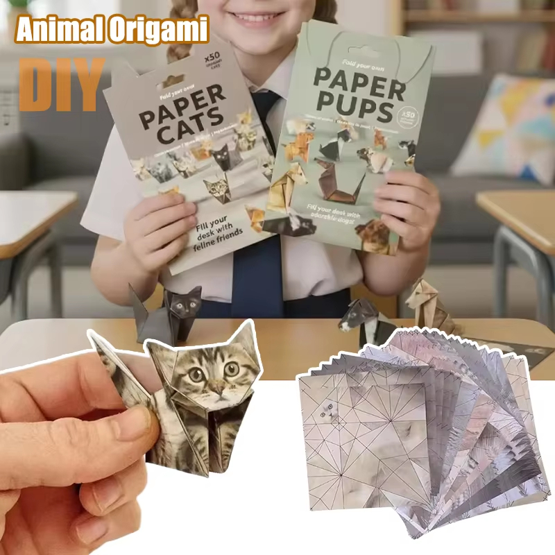DIY Giấy Origami Kit Origami Papercraft Kit 3D Handmade Origami Giấy ...