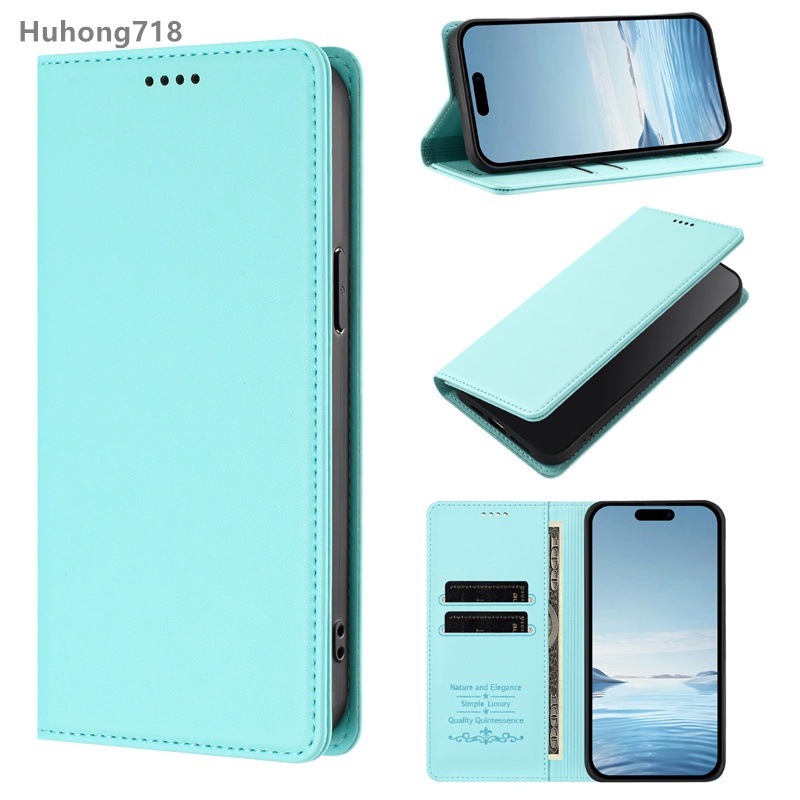 Ốp Lật Từ Tính Cho TCL 30T 40T 50 60 SE XE Ultra NxtPaper Pro 5G Có Giá Đỡ Thẻ Chức Năng Silicon Mềm Bảo Vệ Toàn Diện Vỏ Kinh Doanh