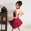 Cutenew Váy Jacquard + Lưới Váy phồng Nữ Gợi Cảm Nơ Cao Quý Sequin Không Tay Dây Lưng Co Giãn Sinh Nhật Phù Hợp Với