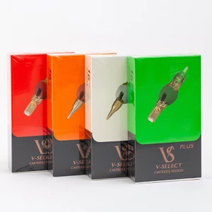 EZ V-Select Tattoo Cartridge Kim xăm #10 0.30m m #12 0.35mm Magnum / Bóng tròn Phụ kiện hình xăm Makup vĩnh viễn 20 Cái / hộp