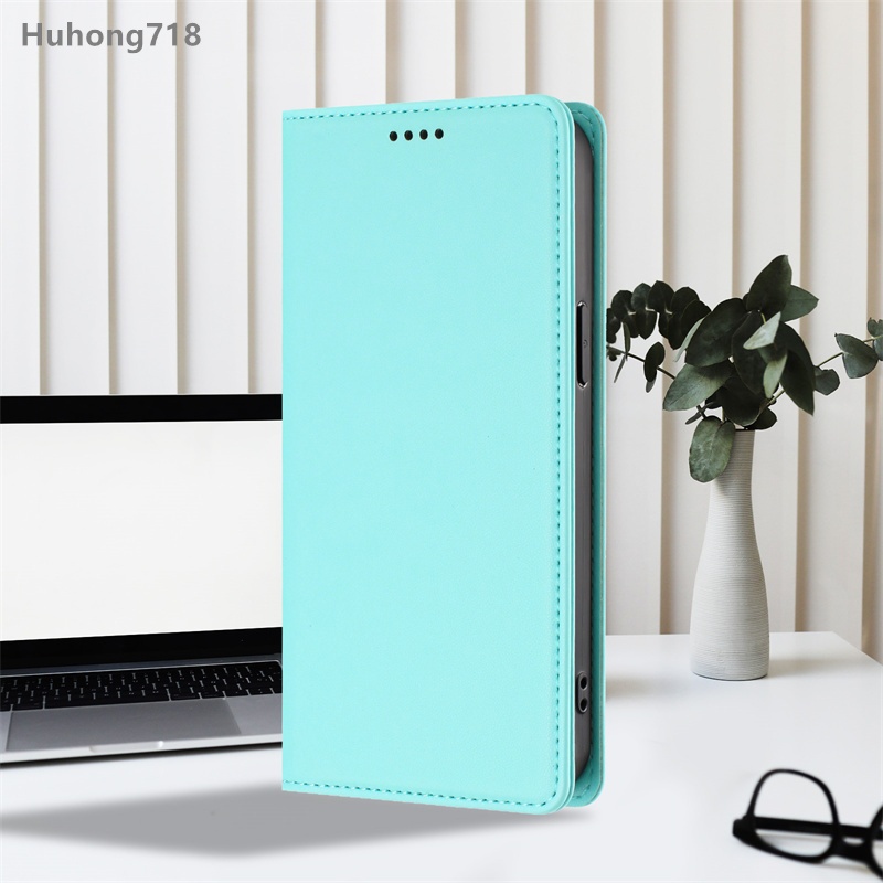 Ốp Lật Từ Tính Cho IPhone 16 17 Air Pro Max Plus Có Giá Đỡ Thẻ Chức Năng Silicon Mềm Bảo Vệ Toàn Diện Vỏ Kinh Doanh