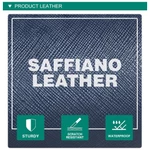 CONTACTS FAMILY 4 Màu Saffiano Da Thật Chính Hãng Bao Da - Túi Đồng Hồ Du Lịch Di Động Có Miếng Lót Da Lộn Bảo Vệ — ảnh 8