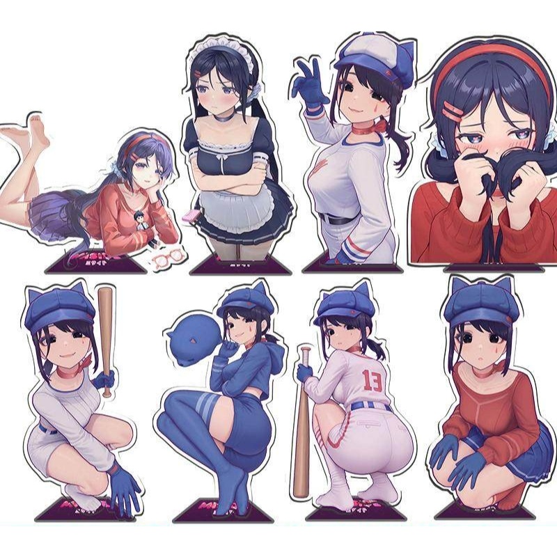 Mũ trò chơi Miside Mita Anime & Hình đứng Acrylic Miyu, Hàng hóa nhân vật dễ thương, Quà tặng cho người hâm mộ