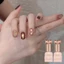 Golden Palm Cat 's Eye Nail Polish Keo Phong Cách Mới Thu Đông Caramel Hạt Thủy Tinh Mắt Mèo Bộ Làm Móng Tay