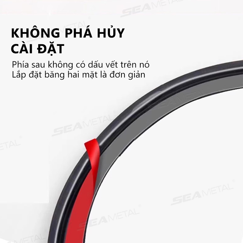 SEAMETAL Ô Tô Bình Nhiên Liệu Nắp Niêm Phong Dải Tự Dính Chống Thấm Nước Cổng Sạc Bao Niêm Phong Vòng Chống Bụi Cao Su Đa Năng Weatherstrip