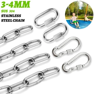Dây chuyền thép 304 hạng nặng 3 / 4mm - Khóa khóa chống gỉ cho ghế treo / Xoay / Sử dụng ngoài trời 1-3M