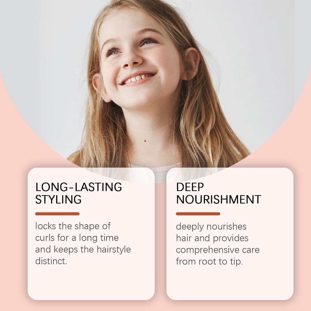 Kem dưỡng tóc uốn tóc Wiieey Kids, Dừa & Hibiscus 100g