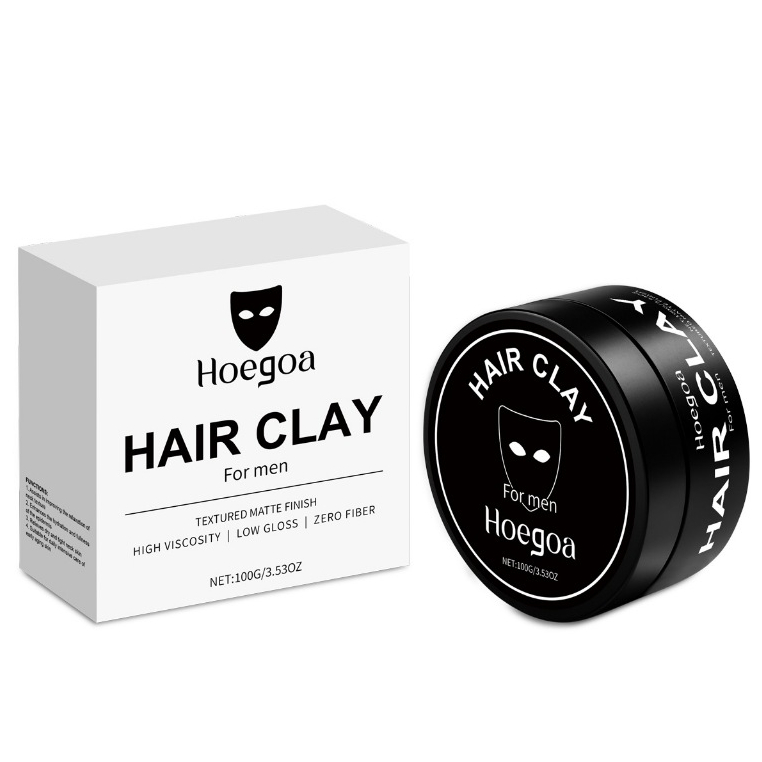 Đất Sét Tóc Hoegoa Cho Nam - Matte Finish, All Day Hold, Low Shine, Đất Sét Tạo Kiểu Tóc Cho Mọi Loại Tóc 100g - Thêm Họa Tiết & Âm Lượng