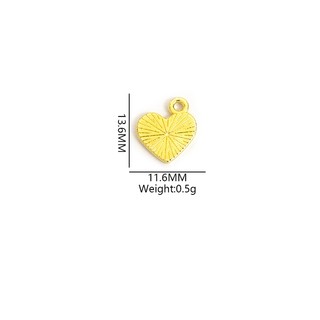 Mặt Dây Chuyền Hình Trái Tim Mini - Set 10 Màu Sắc Hấp Dẫn, Phù Hợp Làm Vòng Cổ, Vòng Tay, Bông Tai - Quà Tặng Ngày Lễ Tình Nhân