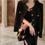 áo khoác dạ nữ đen basic hàn quốc mỏng nhẹ sang chảnh áo khoác len hot dễ thương thu đông cardigan tiểu thư đẹp cao cấp