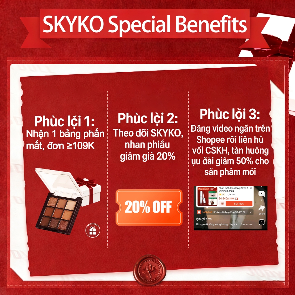 SKYKO Liquid Blush phấn má hồng 7 Màu Blusher