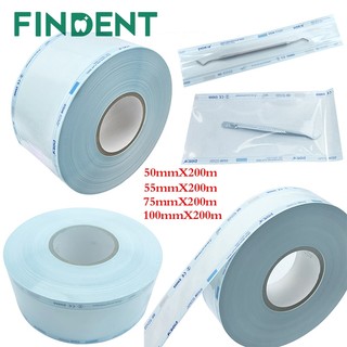 200M / Cuộn Dùng Một Lần Nha Khoa Khử Trùng Cuộn Băng Chỉ Báo Nồi Hấp Túi Ziplock Cho Dụng Cụ Phẫu Thuật Dụng Cụ Khử Trùng