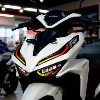 SEAMETAL Kilay Tint HONDA Click 125i V3 V4 V2 Miếng Dán Đèn Pha Lông Mày Cho Xe Máy Đèn Pha Bảo Vệ Phim UV Trong Suốt Đề Can Vario 125 / 150