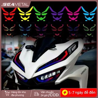 SEAMETAL Kilay Tint HONDA Click 125i V3 V4 V2 Miếng Dán Đèn Pha Lông Mày Cho Xe Máy Đèn Pha Bảo Vệ Phim UV Trong Suốt Đề Can Vario 125 / 150
