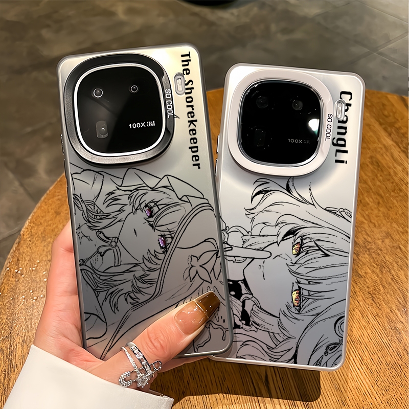 Dành Cho iQOO 15 13 12 Pro Z10 Turbo Z9 Z9X Neo 11 Neo 10 Pro Neo 9 "Sóng Gió" WUWA The Shorekeeper Micro Matte Frosted Phone Case cho iQOO Z9 Turbo Z8 Vỏ iQOO Chống Sốc
