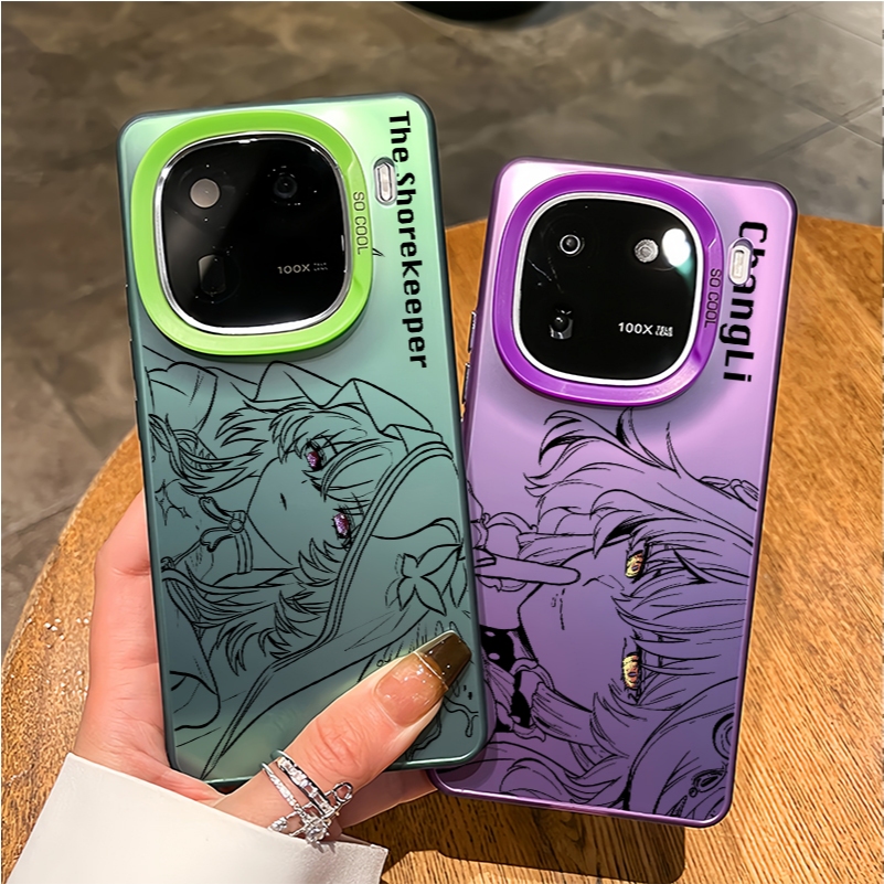 Dành Cho iQOO 15 13 12 Pro Z10 Turbo Z9 Z9X Neo 11 Neo 10 Pro Neo 9 "Sóng Gió" WUWA The Shorekeeper Micro Matte Frosted Phone Case cho iQOO Z9 Turbo Z8 Vỏ iQOO Chống Sốc