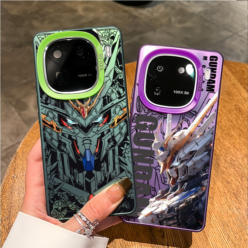 Dành cho iQOO 15 13 12 Pro Z10 Turbo Z9 Z9X Neo 11 Neo 10 Pro Neo 9 Mobile Suit Gundam Micro Matte Frosted Phone Case cho iQOO Z9 Turbo Z8 Ốp điện thoại iQOO chống sốc