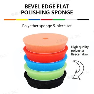 SEAMETAL 5 CÁI 5 "/ 6" Miếng bọt biển đánh bóng ô tô 130mm / 155mm Bọt đánh bóng Ba Lan Pad Máy đánh bóng Miếng đệm sáp
