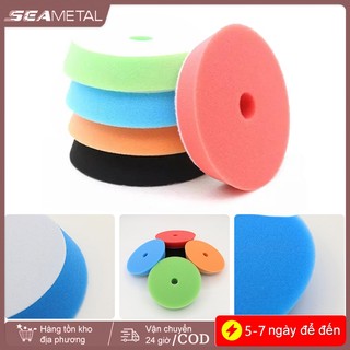SEAMETAL 5 CÁI 5 "/ 6" Miếng bọt biển đánh bóng ô tô 130mm / 155mm Bọt đánh bóng Ba Lan Pad Máy đánh bóng Miếng đệm sáp