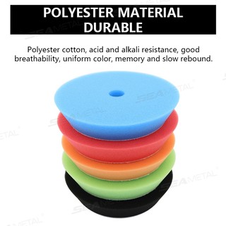 SEAMETAL 5 CÁI 5 "/ 6" Miếng bọt biển đánh bóng ô tô 130mm / 155mm Bọt đánh bóng Ba Lan Pad Máy đánh bóng Miếng đệm sáp