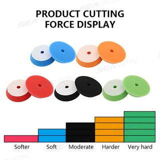 SEAMETAL 5 CÁI 5 "/ 6" Miếng bọt biển đánh bóng ô tô 130mm / 155mm Bọt đánh bóng Ba Lan Pad Máy đánh bóng Miếng đệm sáp