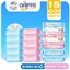 GAIFEEL Khăn ướt không mùi 15 gói khăn ướt cao cấp mềm mại 84 khăn/gói