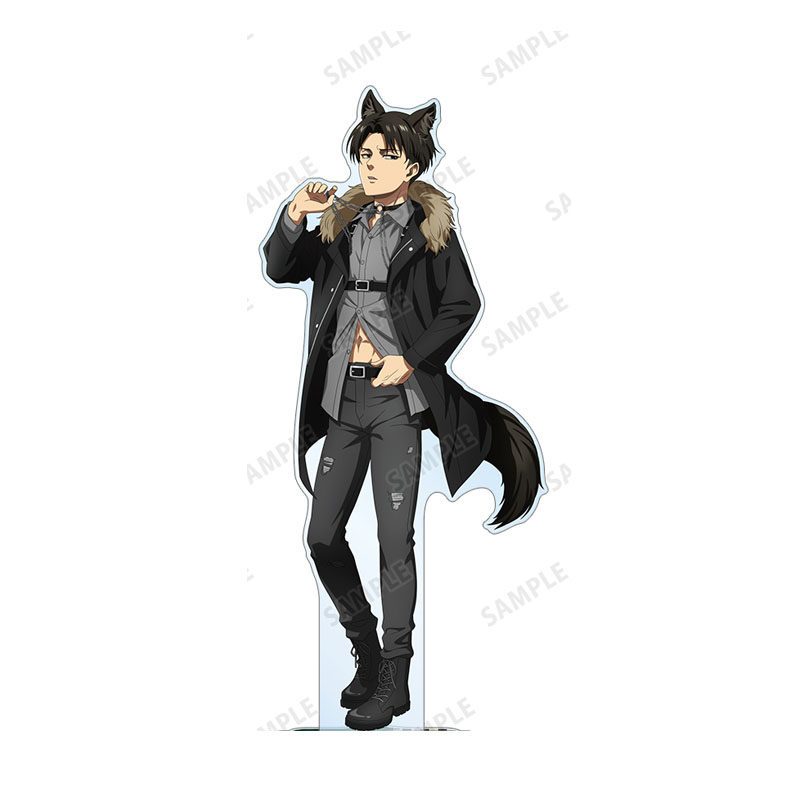 Attack on Titan Acrylic Stand Ver.Wolf Man- Erwin Eren Reiner Levi Fan-made Anime Hình Sưu Tập