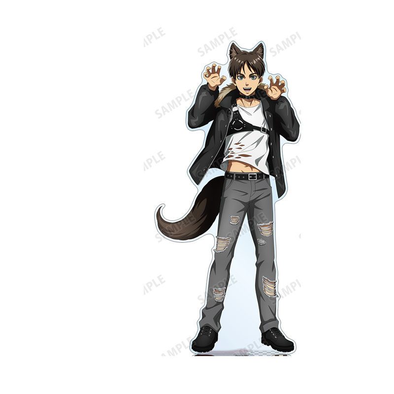 Attack on Titan Acrylic Stand Ver.Wolf Man- Erwin Eren Reiner Levi Fan-made Anime Hình Sưu Tập