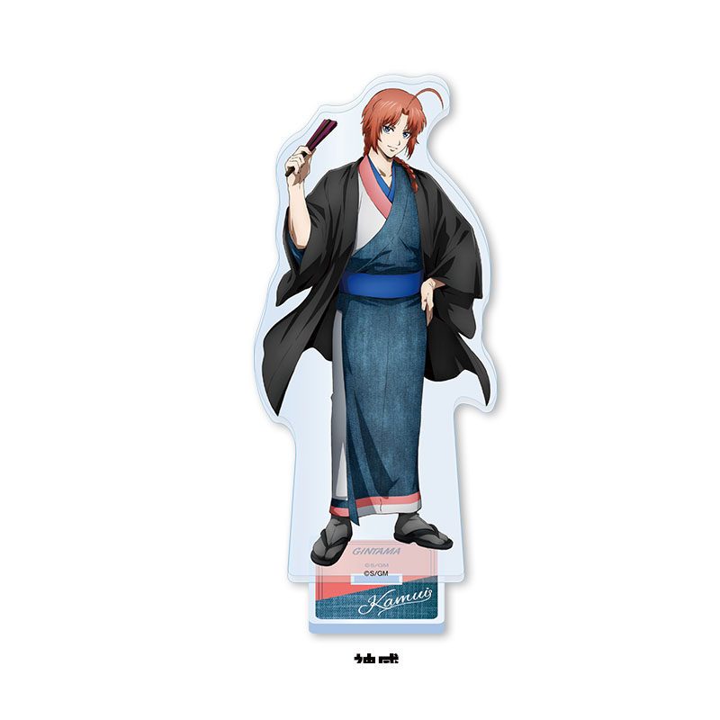 Bộ huy hiệu và chân đế Acrylic Gintama JF 2026 - Phiên bản Kimono, Gintoki, Kagura Doujin Custom Hình