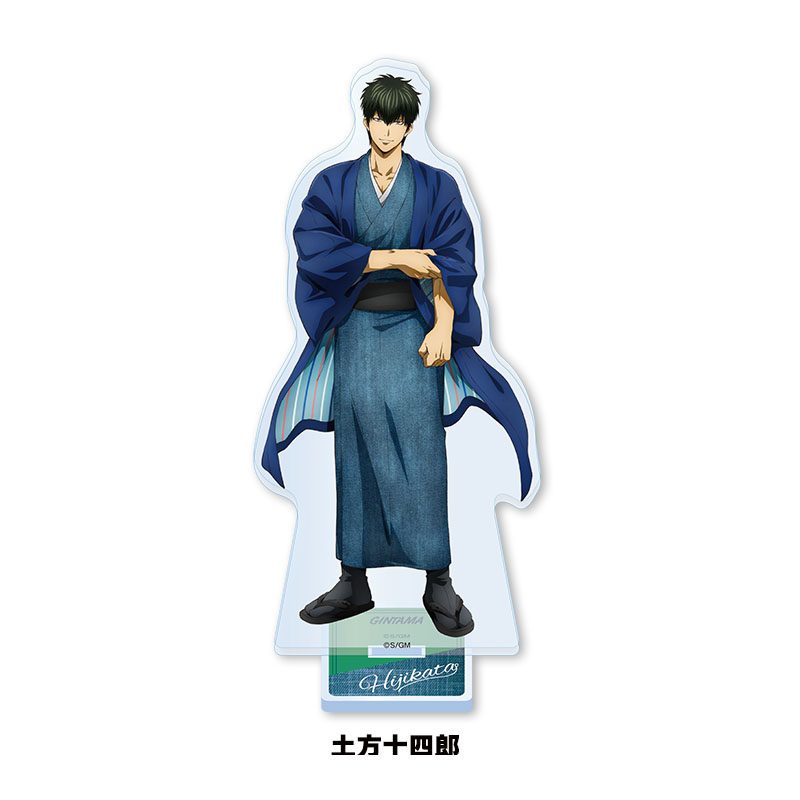 Bộ huy hiệu và chân đế Acrylic Gintama JF 2026 - Phiên bản Kimono, Gintoki, Kagura Doujin Custom Hình