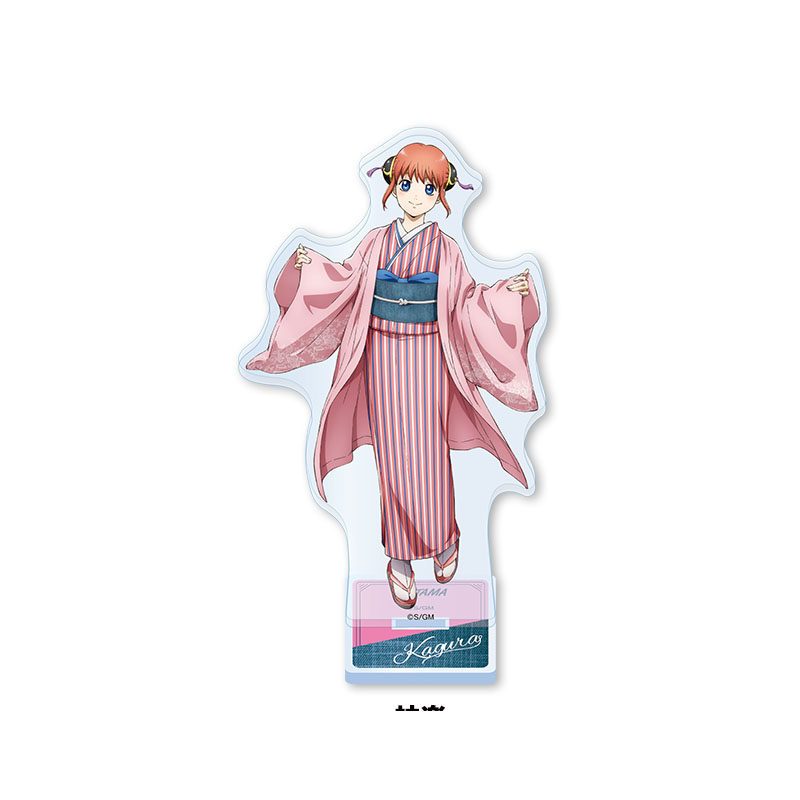 Bộ huy hiệu và chân đế Acrylic Gintama JF 2026 - Phiên bản Kimono, Gintoki, Kagura Doujin Custom Hình