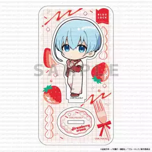 Blue Lock Strawberry Cake Acrylic Stand with Background Board Hình - Trang trí bàn làm việc Anime Merch dễ thương