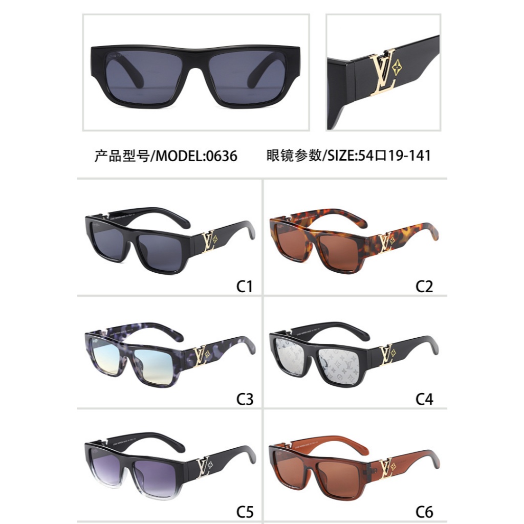 Kính râm gọng vuông lớn, chống nắng UV400, phù hợp unisex