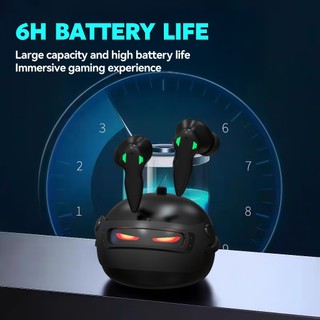 BUDS 5 PRO Tai nghe chơi game mới nhất, Thiết kế mũ bảo hiểm độc quyền, Hiệu ứng ánh sáng thổi tâm trí, Âm thanh nổi cấp độ HiFi iPX5 Mic tích hợp chống nước, Cảm ứng giảm tiếng ồn ENC