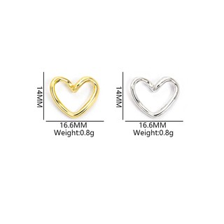 10 Chiếc Thời Trang Đơn Giản Bóng Đường Trái Tim Tình Yêu Quyến Rũ, ins Phong Cách Rỗng Hình Trái Tim Mặt Dây Chuyền Cho DIY Tính Khí Đa Năng Xương Đòn Dây Chuyền Vòng Cổ Bông Tai Vòng Tay Và Đồ Trang Trí