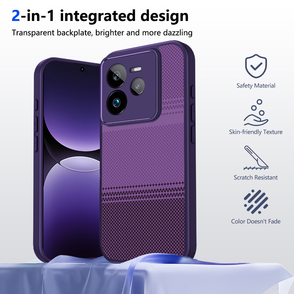 MỚI Sáng Tạo Sợi Carbon Kevlar Họa Tiết Họa Tiết Ốp Lưng Điện Thoại Realme GT Neo 6 6 SE 6T 7 7T 7 Pro 5G Vỏ Bảo Vệ Chống Sốc Vỏ Điện Thoại Di Động