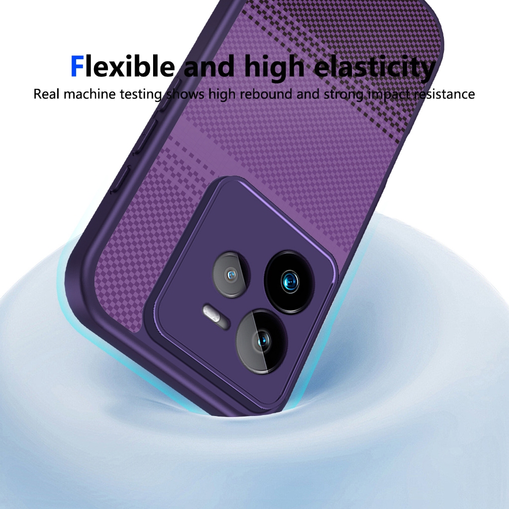 MỚI Sáng Tạo Sợi Carbon Kevlar Họa Tiết Họa Tiết Ốp Lưng Điện Thoại Realme GT Neo 6 6 SE 6T 7 7T 7 Pro 5G Vỏ Bảo Vệ Chống Sốc Vỏ Điện Thoại Di Động