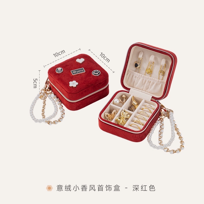CASEGRACE Di Động Trang Sức Du Lịch Đa Năng Vòng Cổ Bông Tai Nữ Quà Tặng Hộp Bảo Quản Người Tổ Chức
