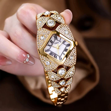 2026 Mới Nữ Đồng Hồ Ánh Sáng Cao Cấp Thương Hiệu Kim Cương Kẻ Sọc Vòng Tay Đồng Hồ Chống Thấm Nước Nữ Thời Trang Đồng Hồ Thạch Anh Đồng Hồ Đeo Tay Quà Tặng