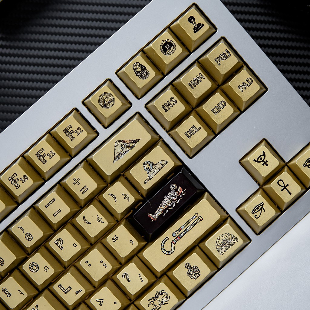 Ai Cập Keycaps Vàng Đen Màu PBT Anh Đào Hồ Sơ Tinh Thần Cảm Giác Trang Trí Bút Tay Cầm Phông Chữ Keycap Bộ Cho Bàn Phím Cơ | BigBuy360 - bigbuy360.vn