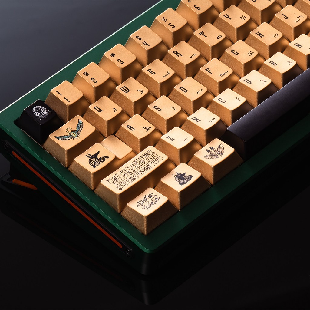 Ai Cập Keycaps Vàng Đen Màu PBT Anh Đào Hồ Sơ Tinh Thần Cảm Giác Trang Trí Bút Tay Cầm Phông Chữ Keycap Bộ Cho Bàn Phím Cơ | BigBuy360 - bigbuy360.vn
