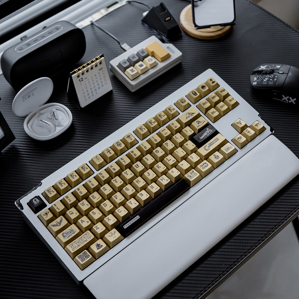 Ai Cập Keycaps Vàng Đen Màu PBT Anh Đào Hồ Sơ Tinh Thần Cảm Giác Trang Trí Bút Tay Cầm Phông Chữ Keycap Bộ Cho Bàn Phím Cơ | BigBuy360 - bigbuy360.vn