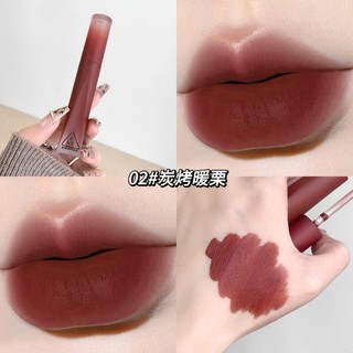 Son Lỏng Lì Nhung KAKASHOW - Chống Thấm Nước Lâu Dài Chống Dính Phong Cách Hàn Quốc Sắc Tố Cao Màu Xám-pink Lip Gloss W01