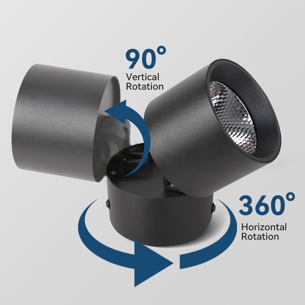 Đèn LED gắn trần Hoàng Hôn , có thể gấp lại Đèn Ống Bơ 220V Chụp ảnh Trực Tiếp đèn bổ sung,  đèn rọi ánh sáng gắn trên bề mặt 10W 7W, đèn chiếu sáng đồ đạc trong nhà, cho đèn trần phòng khách trong phòng tắm