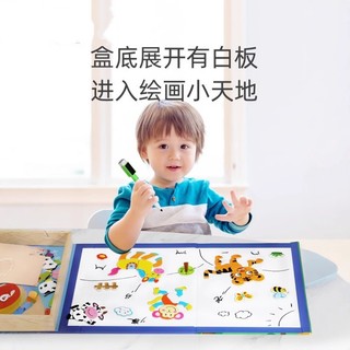 Trẻ em từ tính xếp hình bảng vẽ xếp hình giáo dục sớm não sử dụng nhãn dán từ tính đồ chơi sắt hút cho bé trai và bé gái từ 3-6 tuổi